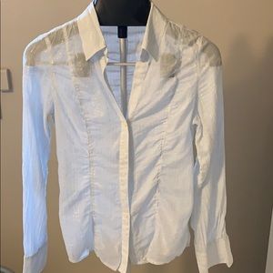 Semi sheer button down!